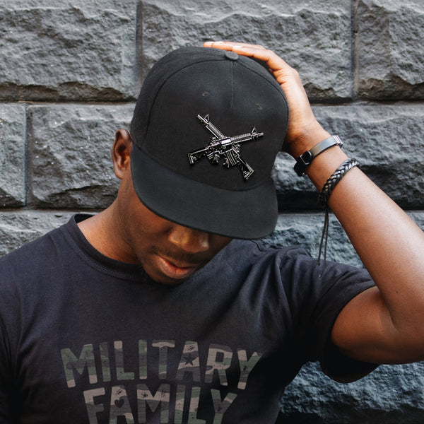 Metallic Crossed Rifle Cap