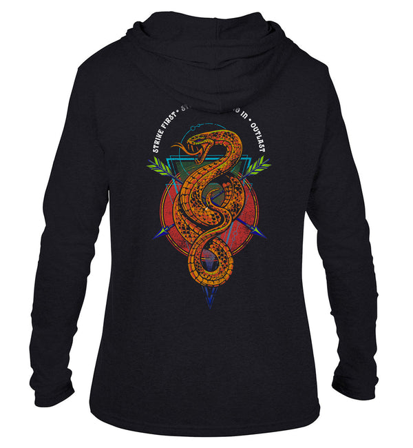 Strike First. Strike Fast. Tee-Hoodie