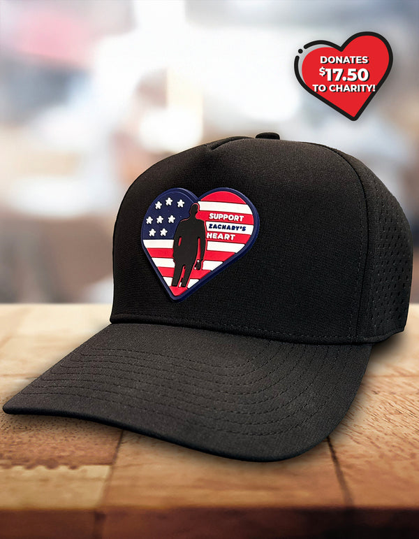 Zachary's Heart Ventilated Cap - Rubber Patch