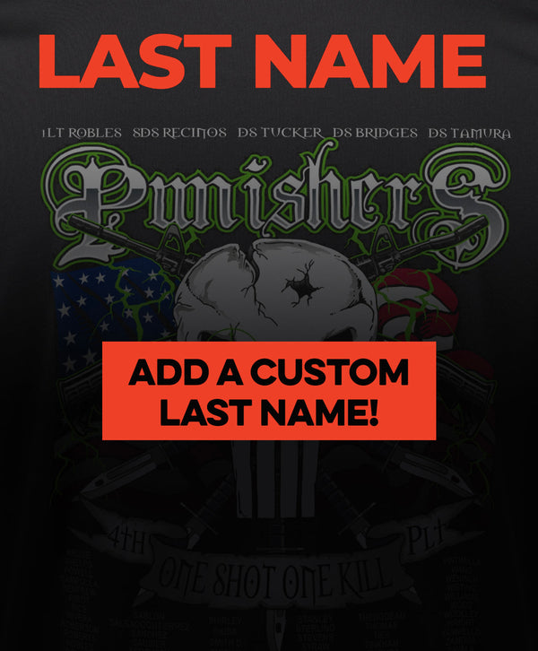 Custom Last Name - Platoon Shirts